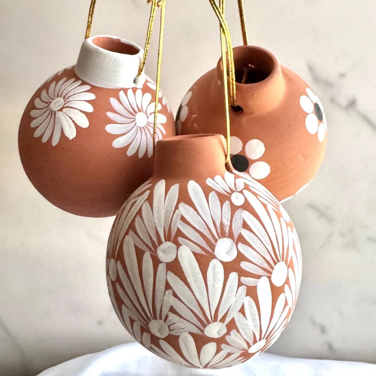 Mexican Clay Christmas Ornament