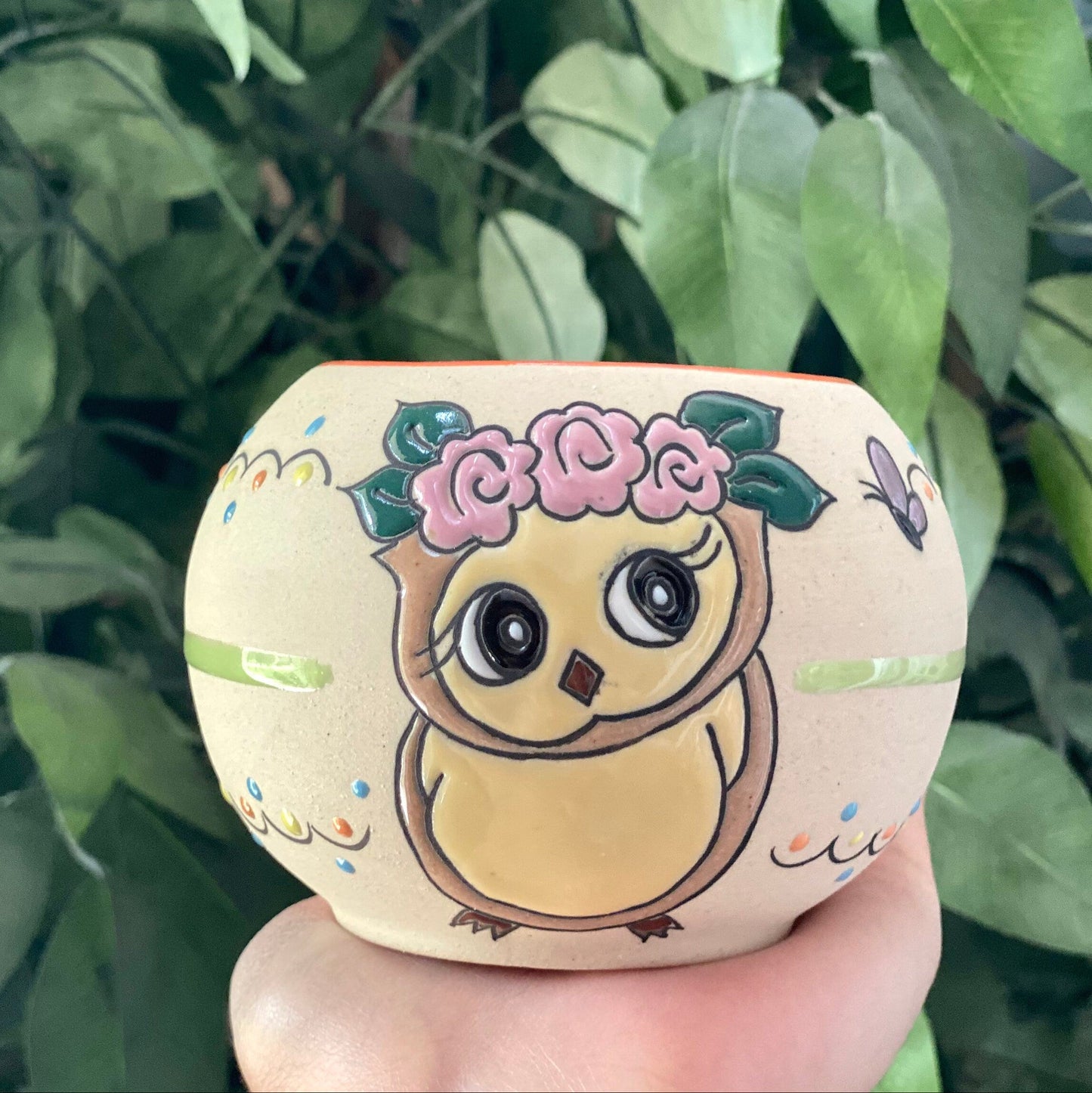 Mini Owl Planter Pot