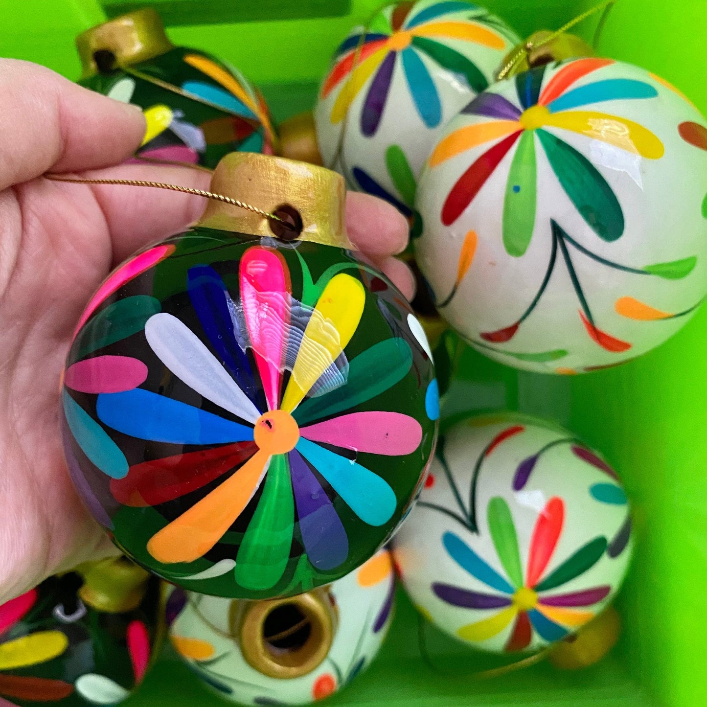 Tenango Hand Painted Mexican Ornament