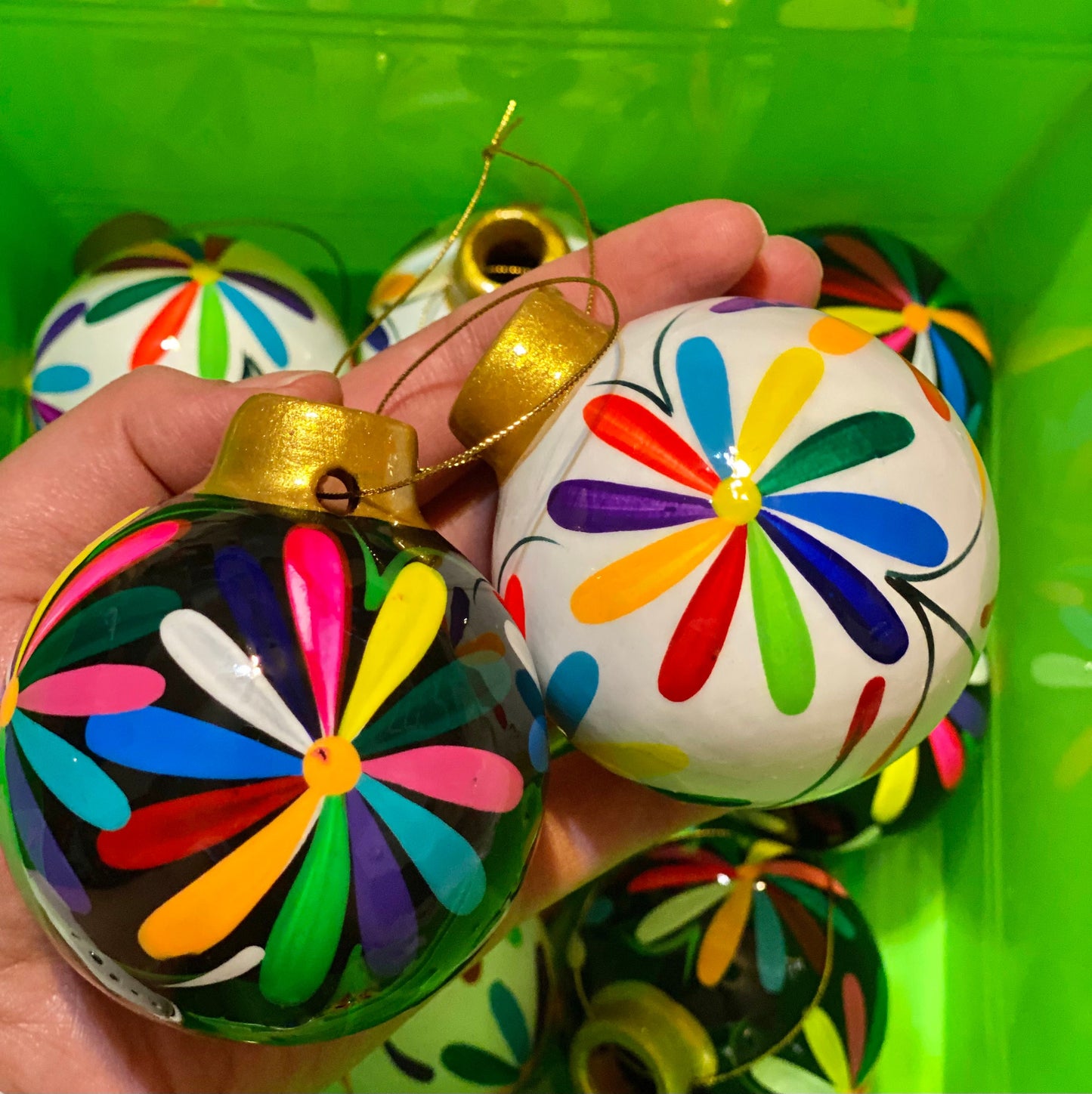 Tenango Hand Painted Mexican Ornament