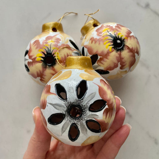 Mexican Clay Ornament Neutral Colors