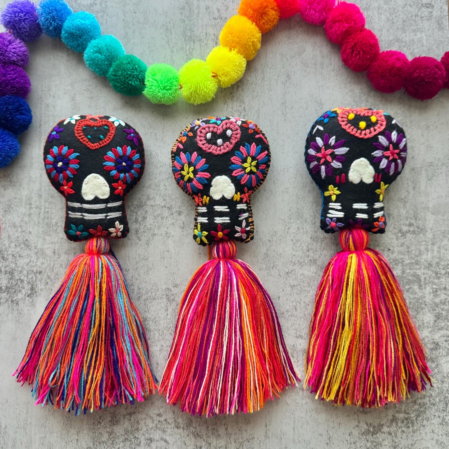 SURPRISE Sugar Skull Tassel – Dia de los Muertos Decor
