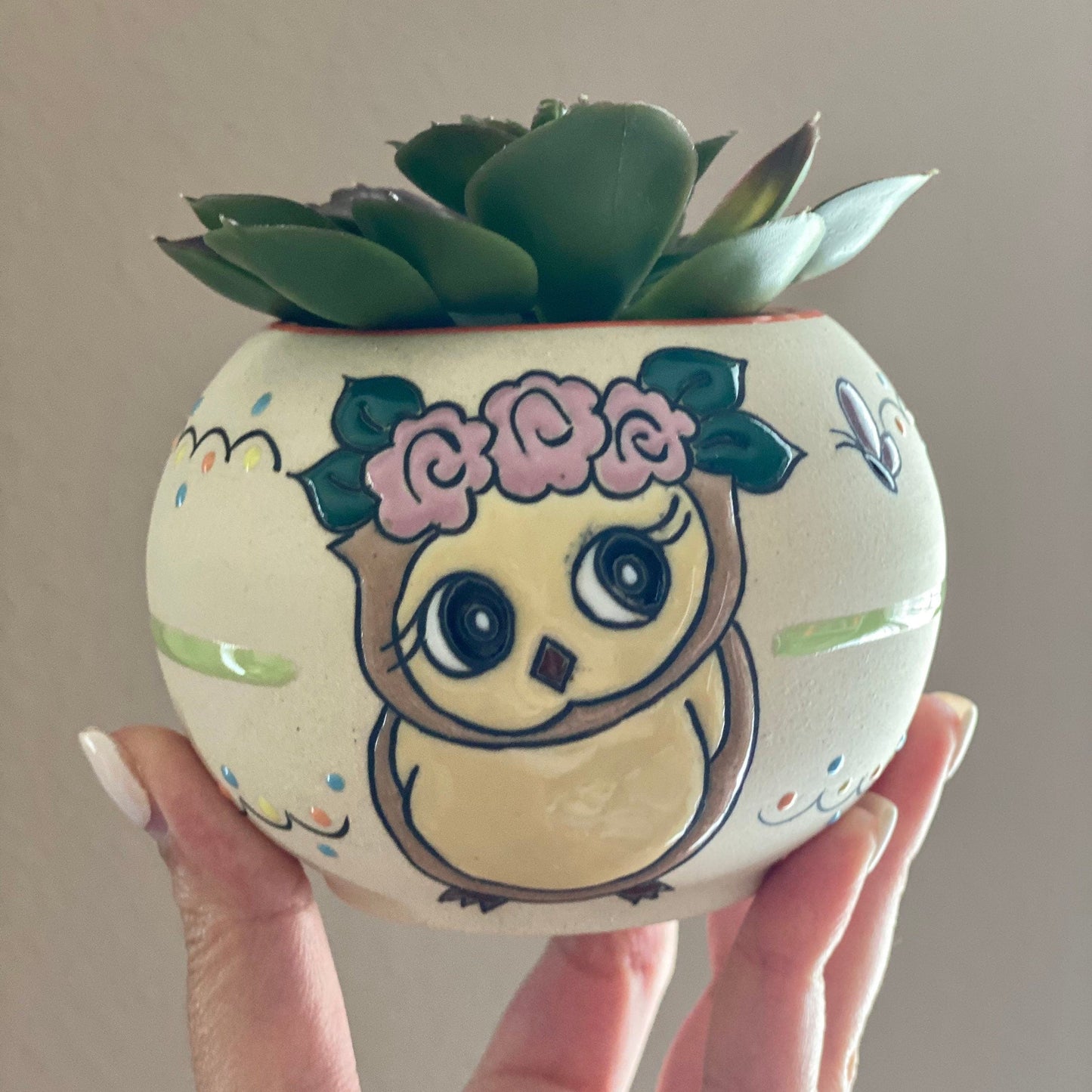 Mini Owl Planter Pot