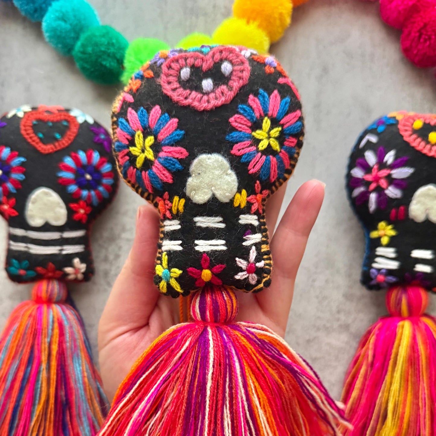 SURPRISE Sugar Skull Tassel – Dia de los Muertos Decor
