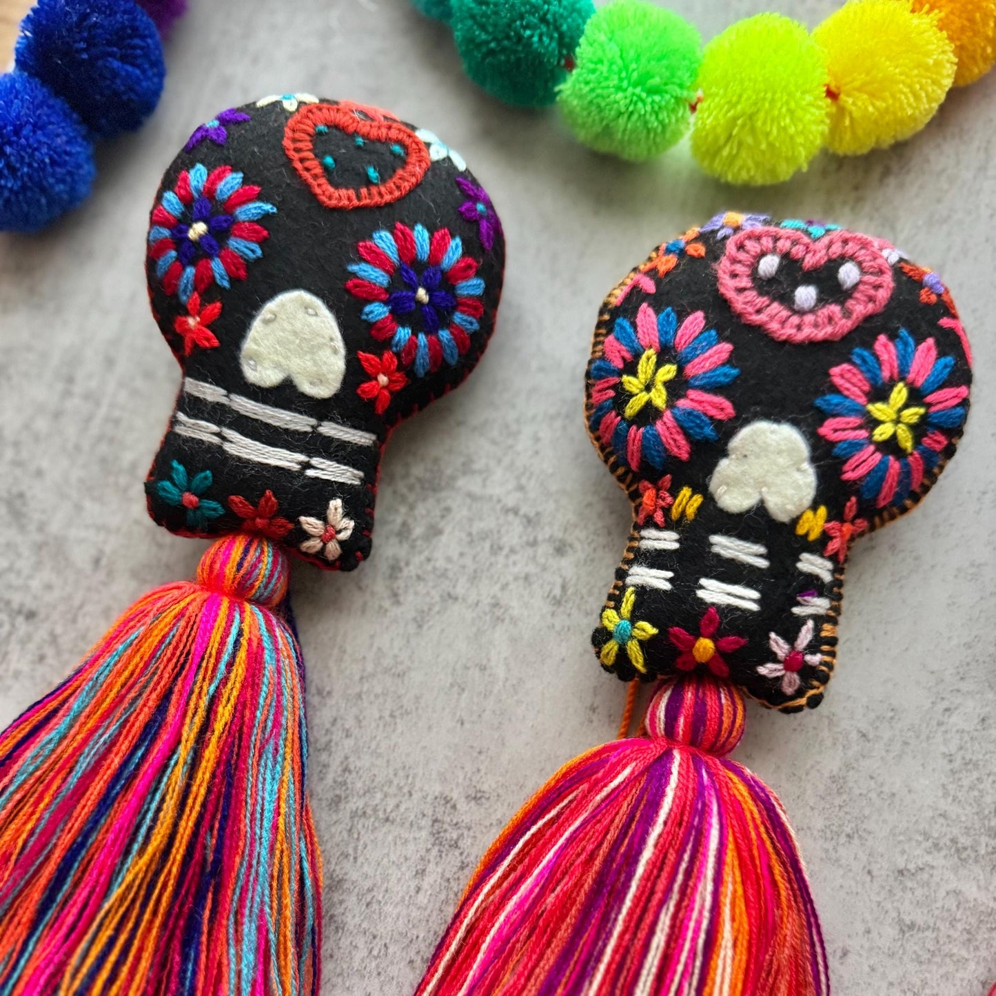 SURPRISE Sugar Skull Tassel – Dia de los Muertos Decor