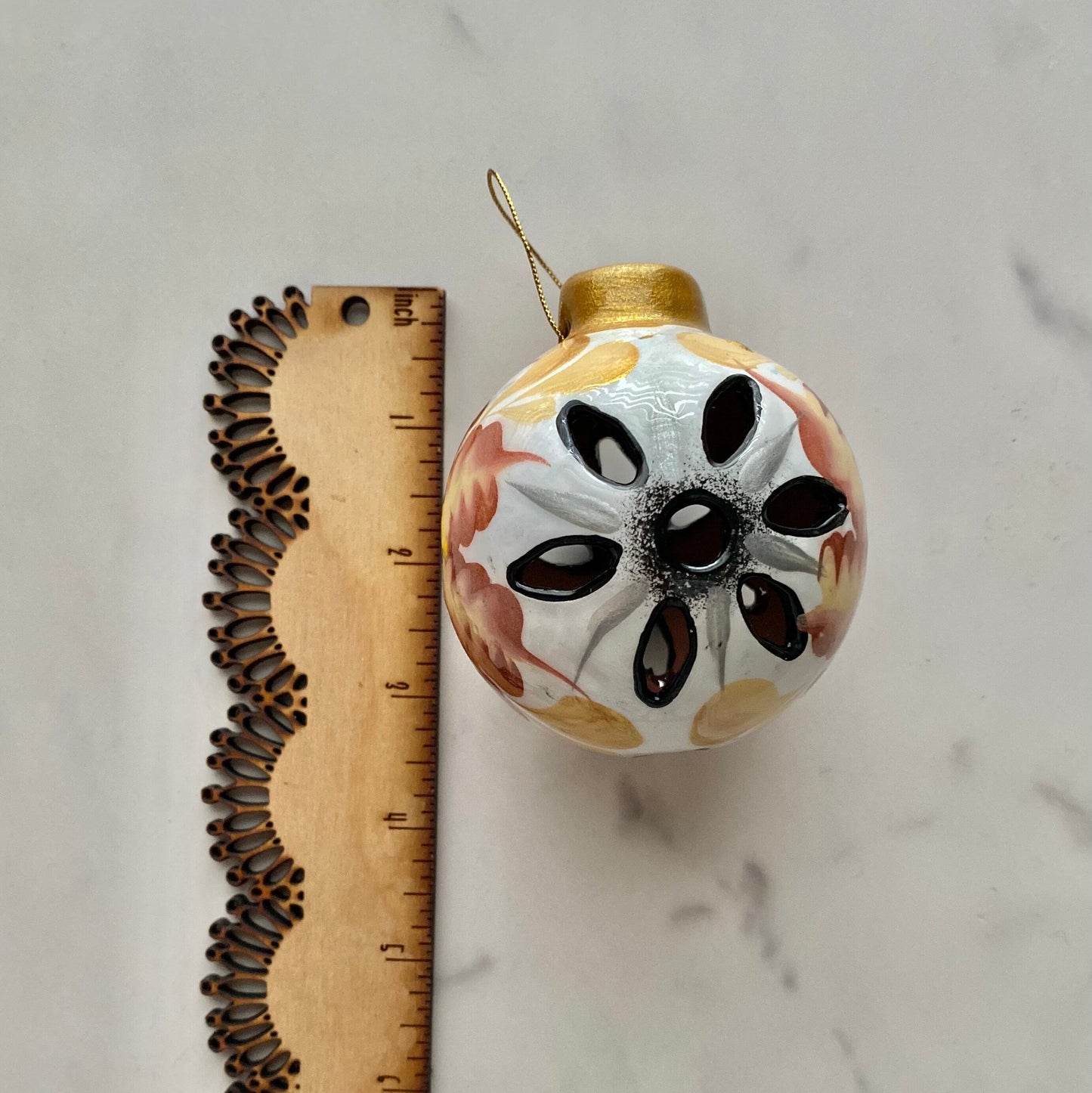 Mexican Clay Ornament Neutral Colors