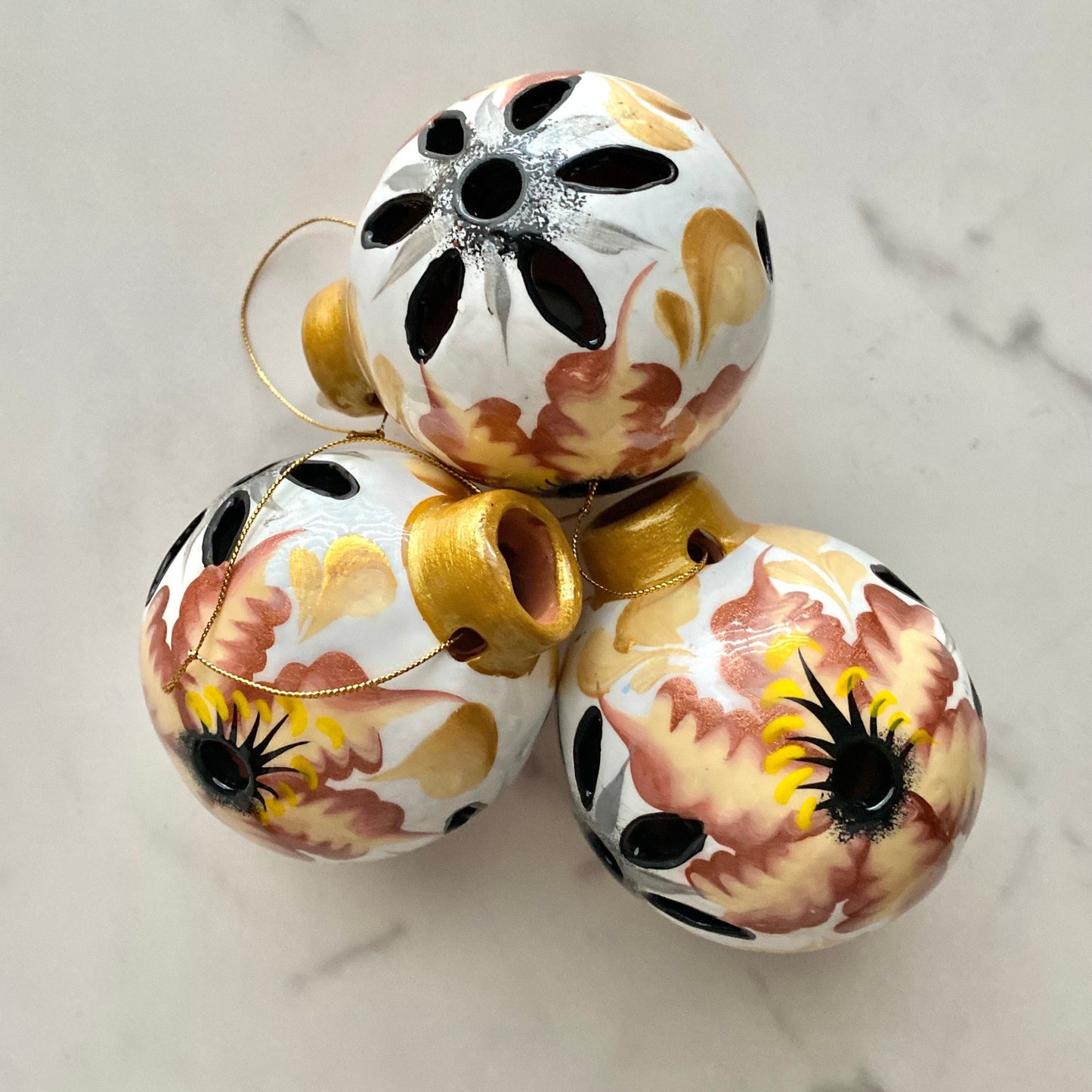 Mexican Clay Ornament Neutral Colors