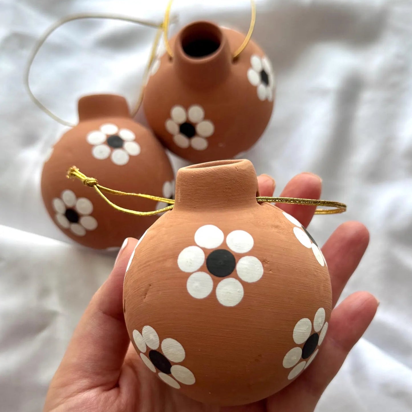 Mexican Clay Christmas Ornament