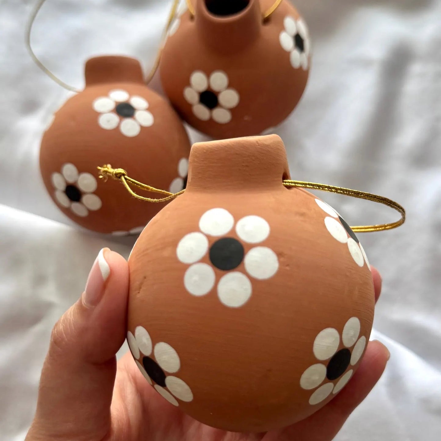 Mexican Clay Christmas Ornament