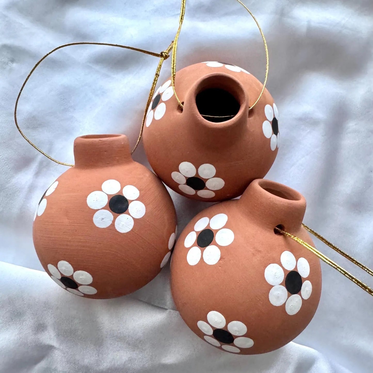 Mexican Clay Christmas Ornament
