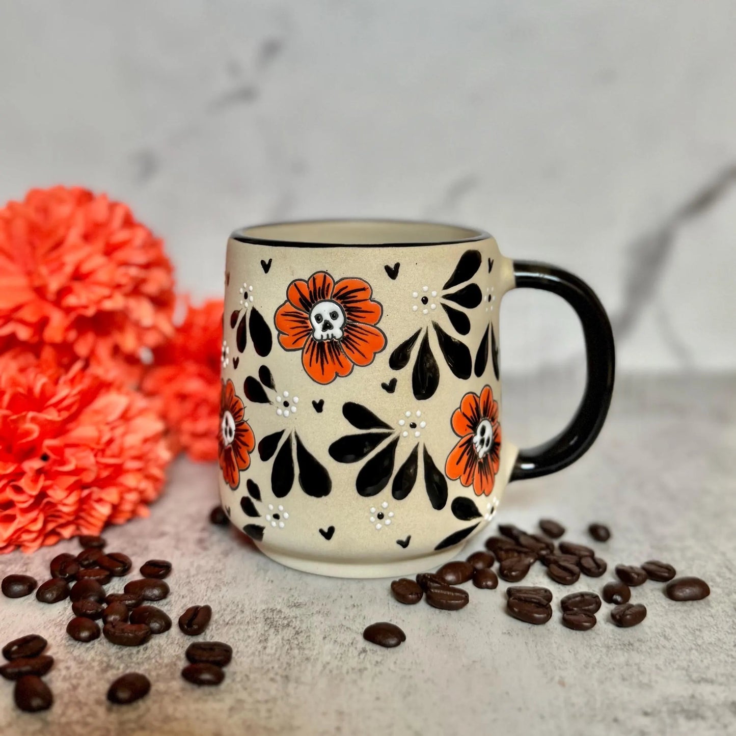 Sugar Skull Cempasúchil Mug