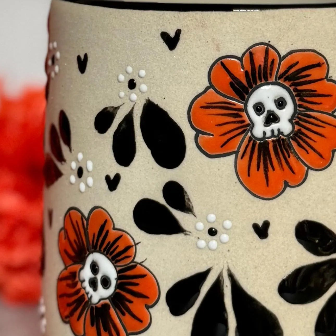 Sugar Skull Cempasúchil Mug