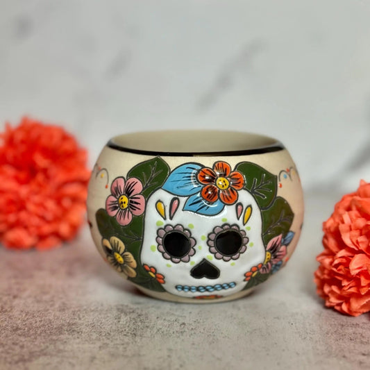 Sugar Skull Planter Pot