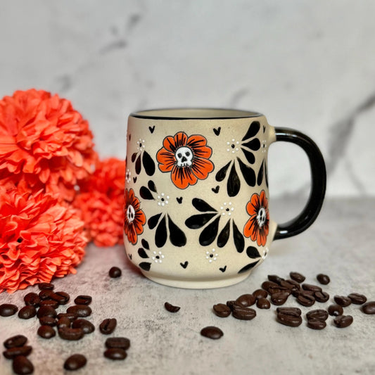 Sugar Skull Cempasúchil Mug