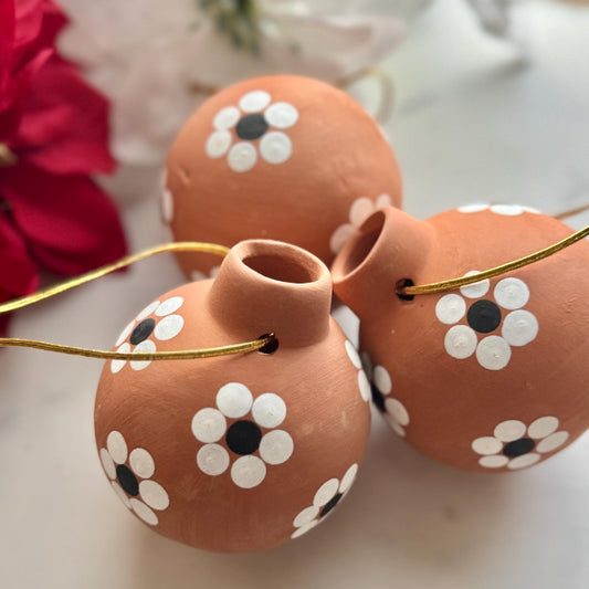 Mexican Clay Christmas Ornament
