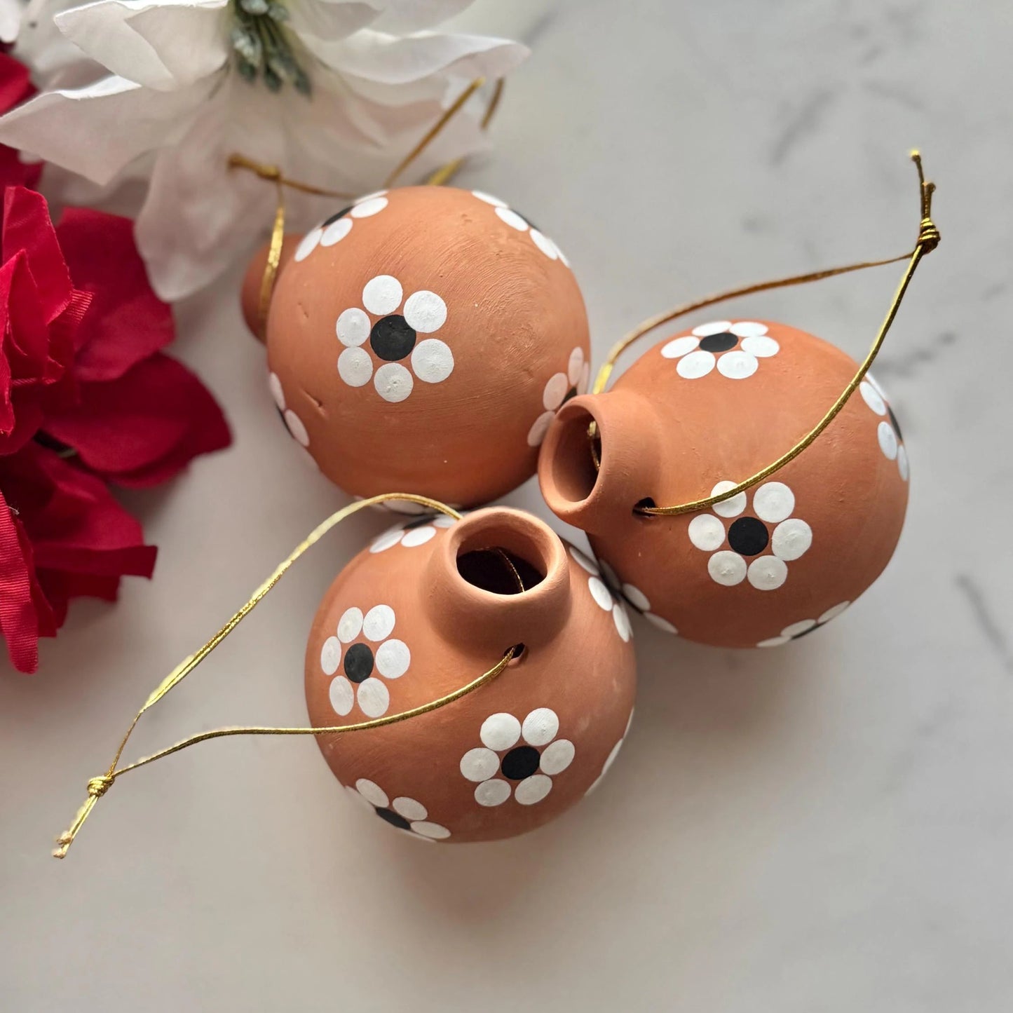 Mexican Clay Christmas Ornament