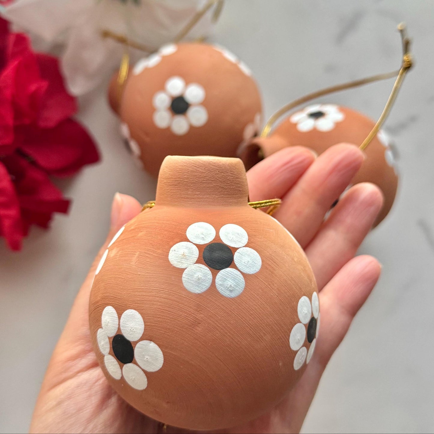 Mexican Clay Christmas Ornament